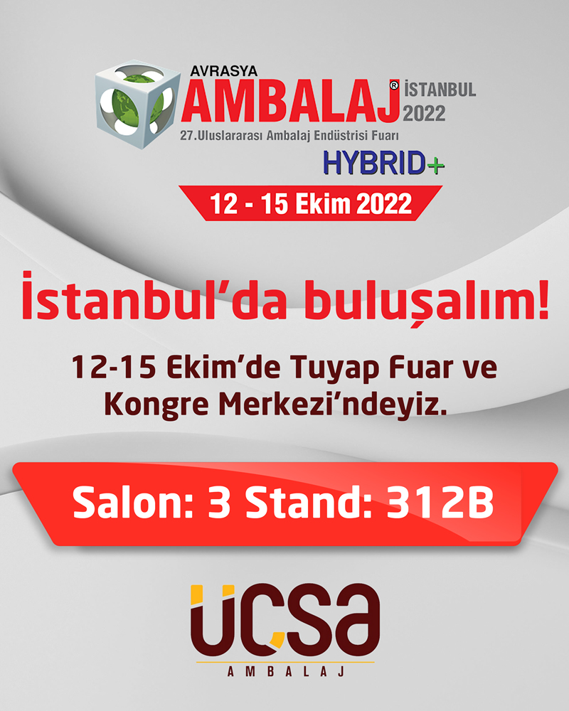 We, as Üçsa Ambalaj, have taken our place at Eurasia Package Istanbul Fair, which is the most comprehensive package industry activity of Turkey and Eurasia that is held on the dates of October the 12th – 15th. 